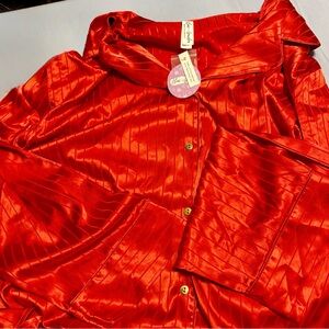Lux Satin Red Women's Pajama Set - lilac and London